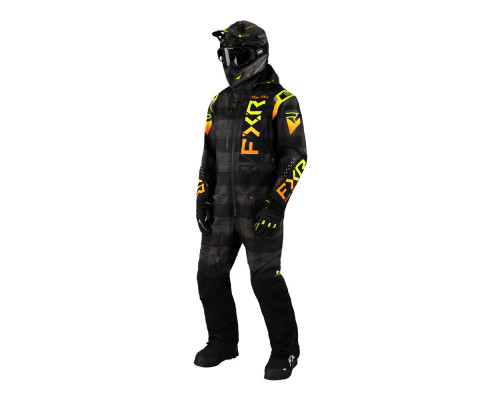 Комбинезон FXR Helium без утеплителя Black Plaid/Inferno, XL