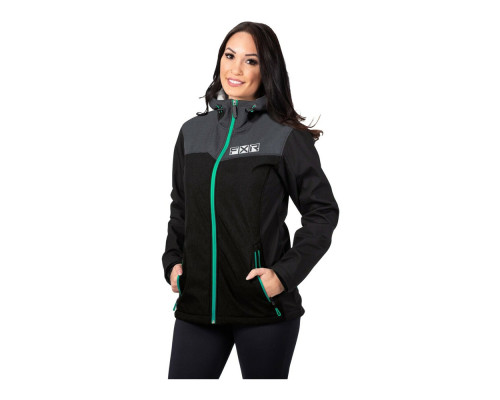 Кофта FXR Pulse без утеплителя Black/Mint, M