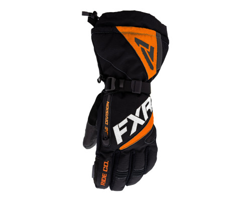 Перчатки FXR Fuel с утеплителем Black/Orange, M