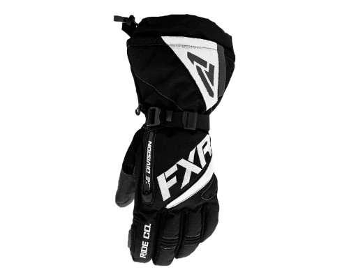 Перчатки FXR Fusion с утеплителем Black/White, XL