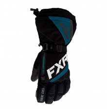 Перчатки FXR Fusion с утеплителем Black/Ocean, XS