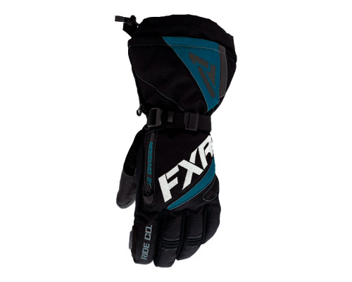 Перчатки FXR Fusion с утеплителем Black/Ocean, XS
