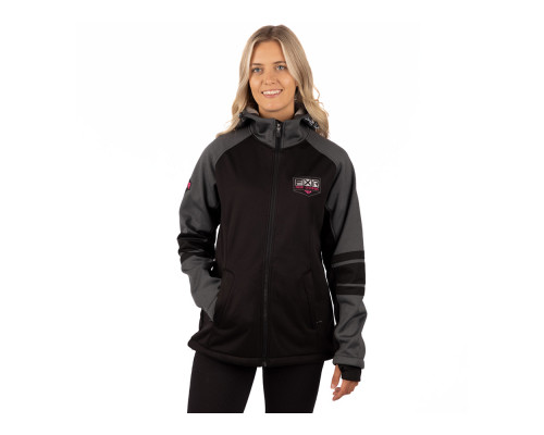 Кофта FXR Maverick без утеплителя Black/Elec Pink, L