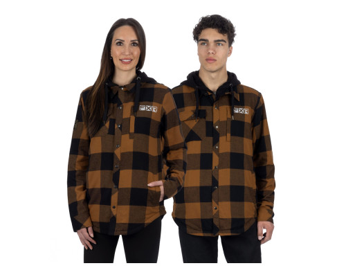 Куртка FXR Timber Flannel с утеплителем Copper/Black, XL