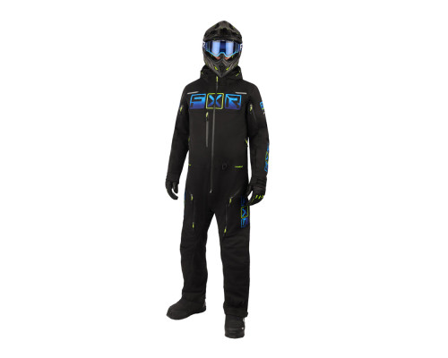 Комбинезон FXR Maverick F.A.S.T. с утеплителем Black/Blue/HiVis, L