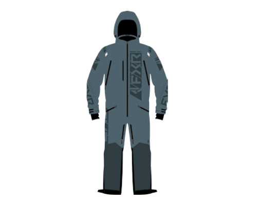 Комбинезон FXR Helium с утеплителем Steel/Dark Steel, L