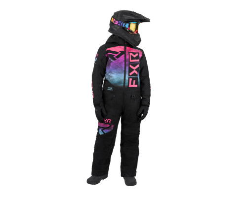 Комбинезон FXR Helium с утеплителем Black/Sky-E Pink Haze, 6