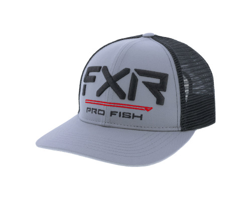 Бейсболка FXR Pro Fish Grey/Asphalt, Adult