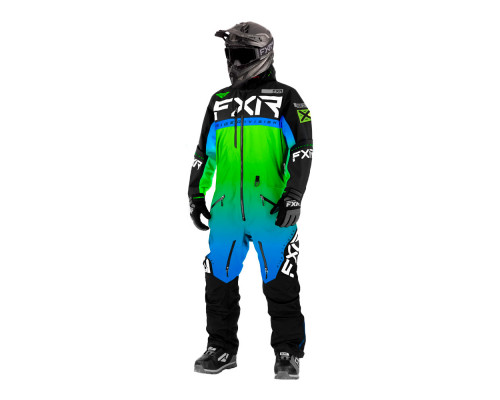 Комбинезон FXR Helium без утеплителя Lime-Blue Fade/Black, S