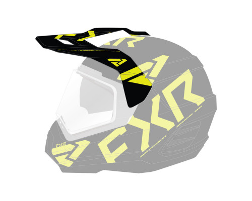 Козырек FXR Torque X Team Blk/Hi-Vis, OS