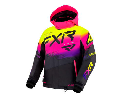 Куртка FXR Boost с утеплителем Black/Neon Fusion, 16