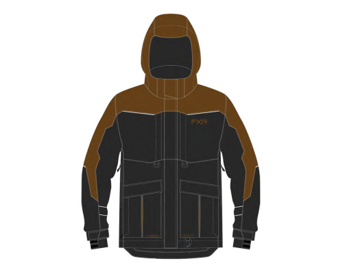 Куртка FXR Excursion с утеплителем Asphalt/Copper, M
