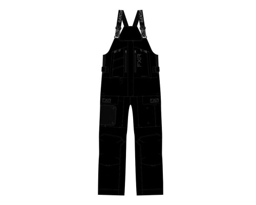 Полукомбинезон FXR Expedition Pro с утеплителем Black, M