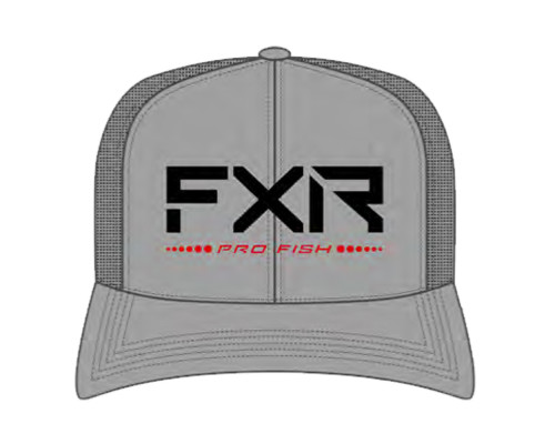 Бейсболка FXR Pro Fish Grey/Red, Plus