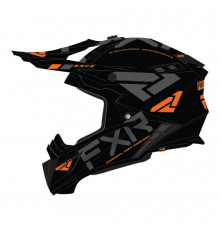 Шлем FXR Helium Race Div Black/Orange, 2XL