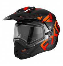 Шлем FXR TORQUE X TEAM W/ E SHIELD & SUN SHADE с подогревом Black/Orange, M