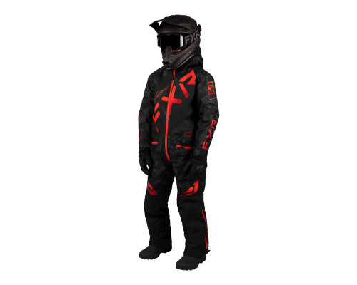 Комбинезон FXR CX с утеплителем Black Camo/Red Fade, 8