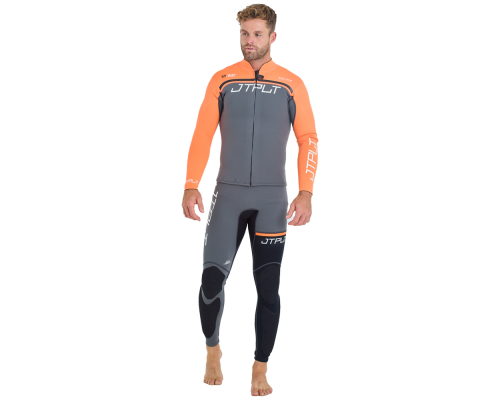 Комплект гидрокостюм и гидрокуртка JetPilot RX Vault Charcoal/Orange, XS