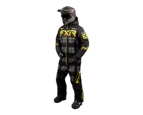 Комбинезон FXR Helium без утеплителя Charcoal Plaid/Black/Inferno, 3XL