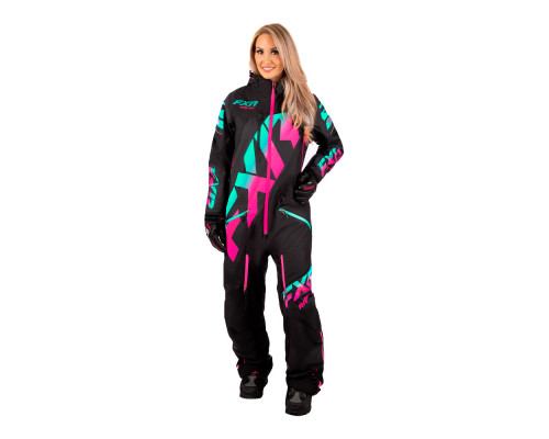 Комбинезон FXR CX без утеплителя Black/Mint-Electric Pink Fade, 2
