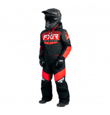Детский комбинезон FXR Helium с утеплителем Black/Lava Fade, 2