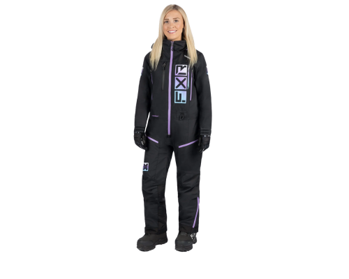 Комбинезон FXR Recruit F.A.S.T. с утеплителем Black/Sky-Lilac-Wht Fade, 4