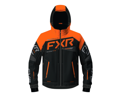 Куртка FXR Boost FX 2-in-1 без утеплителя Black/Orange, L