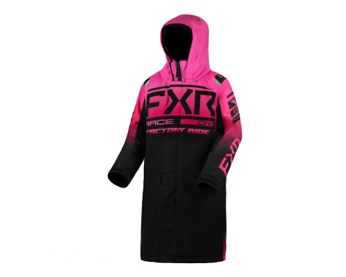 Детское пальто FXR Warm-Up с утеплителем Black/Electric Pink Fade, XS/6