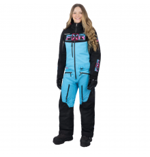 Комбинезон FXR Maverick F.A.S.T. с утеплителем Black/Sky Blue/Electric Pink, 6