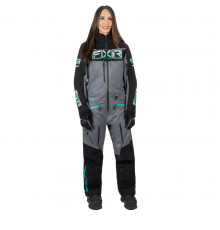 Комбинезон FXR Maverick F.A.S.T. с утеплителем Black/Mid Grey Hthr/Mint Fade, 6