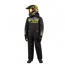 Детский комбинезон FXR Recruit с утеплителем Black/Charcoal/Hi Vis, 12