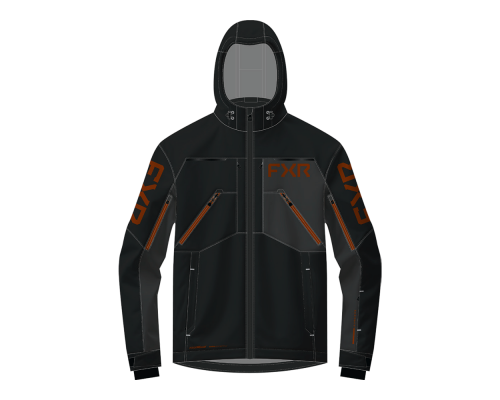 Куртка FXR Vertical MTX без утеплителя Black/Asphalt/Kash, L