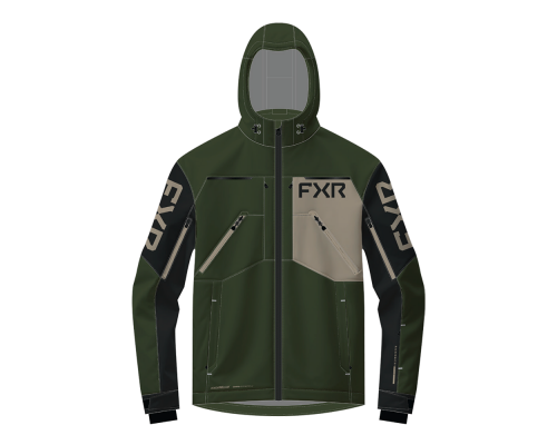 Куртка FXR Vertical MTX без утеплителя Army/Stone, M