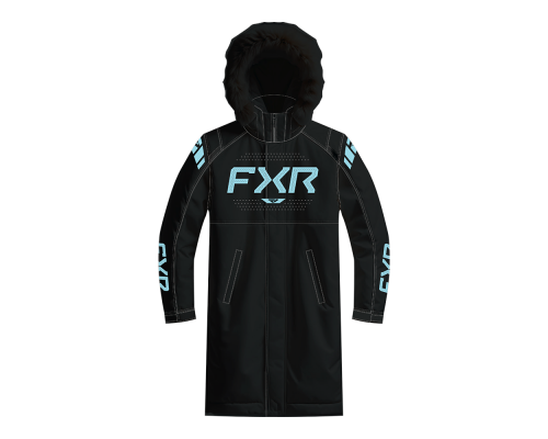 Пальто FXR Warm-Up с утеплителем Black/Maui Blue, M