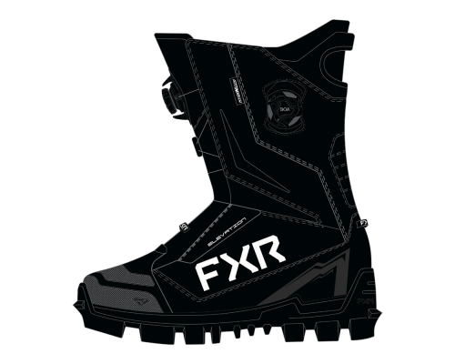 Ботинки FXR Elevation Dual BOA с утеплителем Black, 8/10