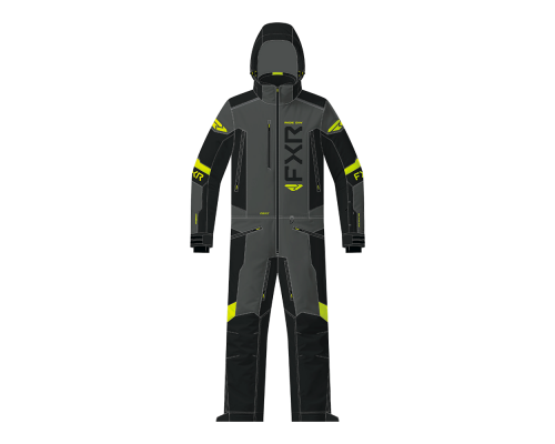 Комбинезон FXR Helium с утеплителем Charcoal/HiVis, M