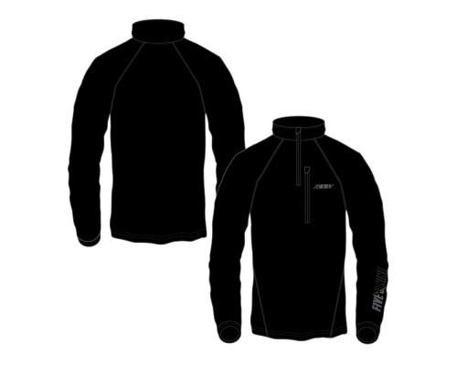 Термокофта 509 FZN Merino 1/4 Zip Black, LG