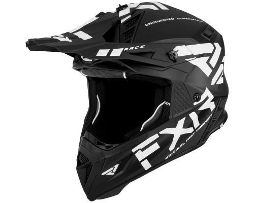 Шлем FXR Helium Race Div Black/White, M