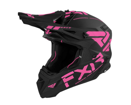 Шлем FXR Helium Race Div Black/Electric Pink, XS