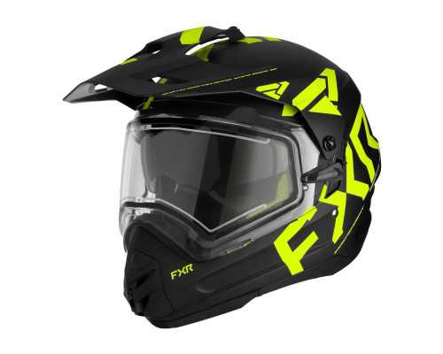 Шлем FXR Torque X Team с подогревом Black/Hi Vis, L