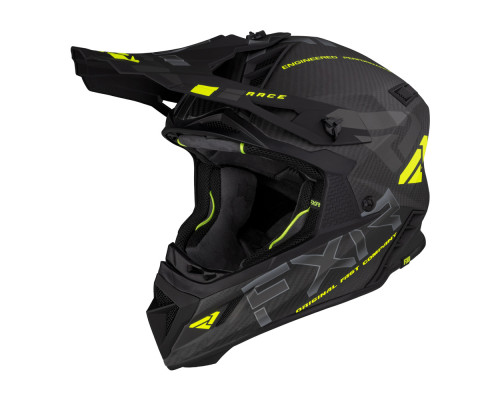 Шлем FXR Helium Carbon Hi Vis/Charcoal, L