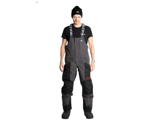 Полукомбинезон Jethwear Treeline Bib с утеплителем Black/Grey/Red, M