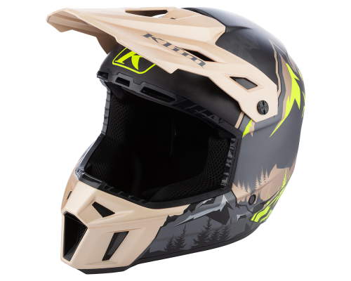 Шлем Klim F3 Carbon DNA Montana Tan/Hi-Vis, LG