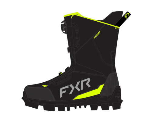Ботинки FXR X-Cross Pro BOA с утеплителем Black/HiVis, 10/12/43