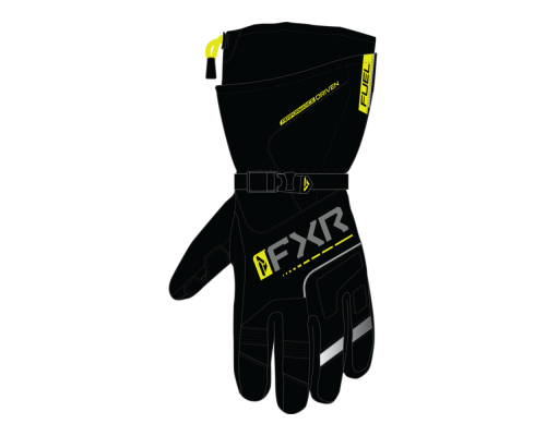 Перчатки FXR Fuel с утеплителем Black/HiVis, L