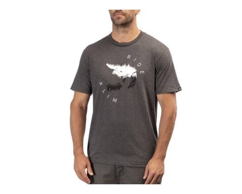 Футболка Klim Ride Tri-blend Heathered Charcoal - Monument, LG