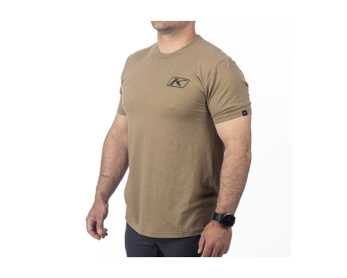 Футболка Klim Destination Tri-blend Coyote Brown Heather - Asphalt, LG