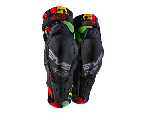 Защита колена EVS Slayco96 EXPLOSION RD/YEL/GRN, Large / X-Large