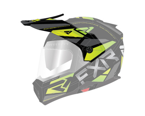 Козырек FXR Maverick Modular Team Black/Char/Hi-Vis