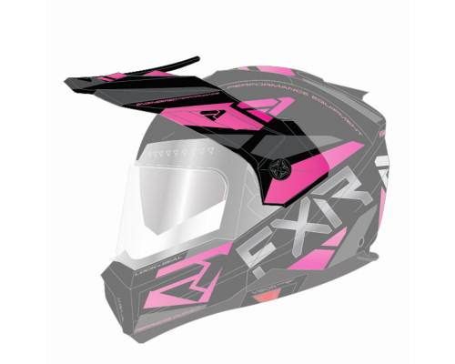 Козырек FXR Maverick Modular Team Black/Char/Fuchsia